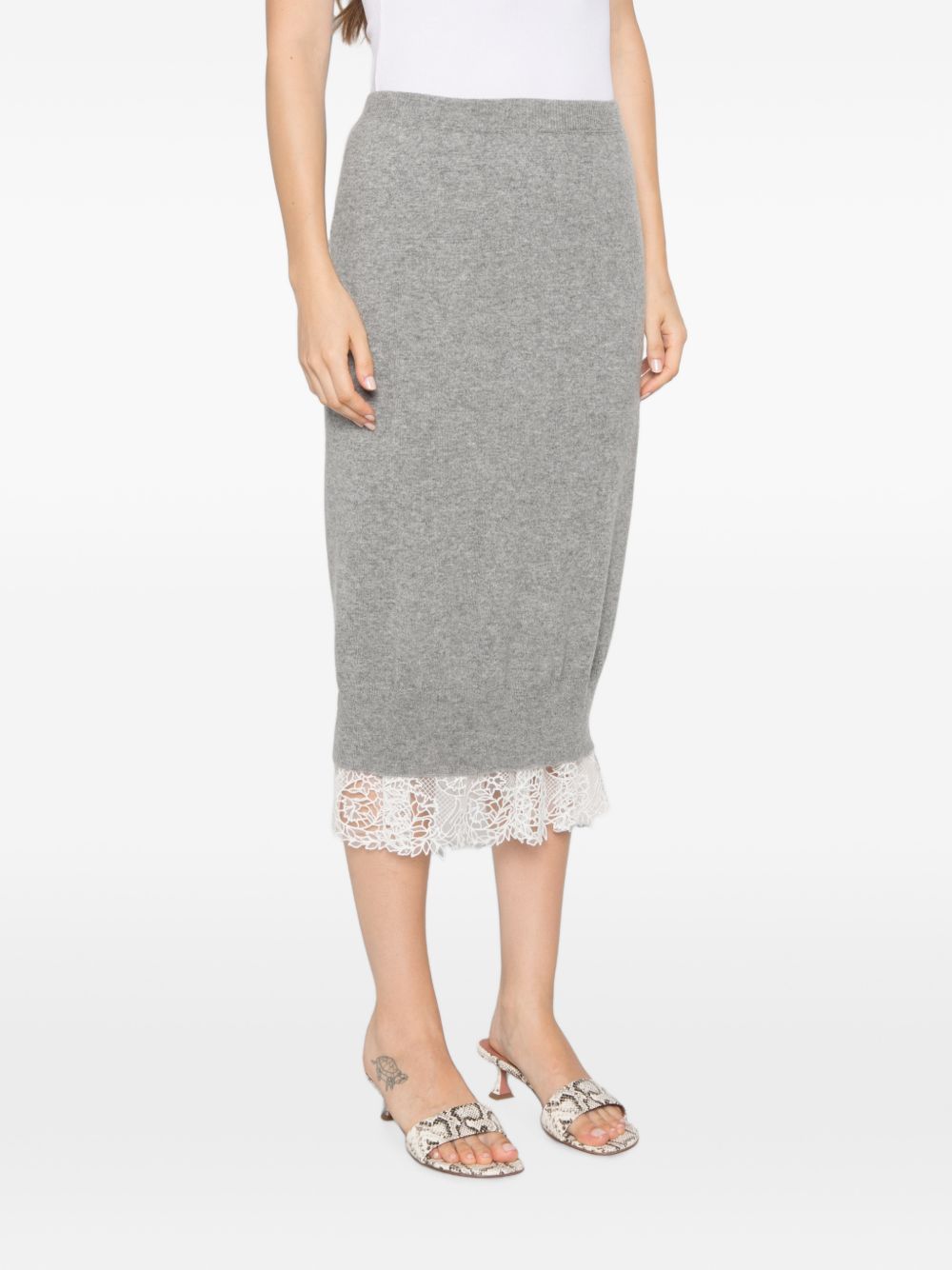 Ermanno Scervino Women Cashmere Midi Skirt ERMANO SCERVINO