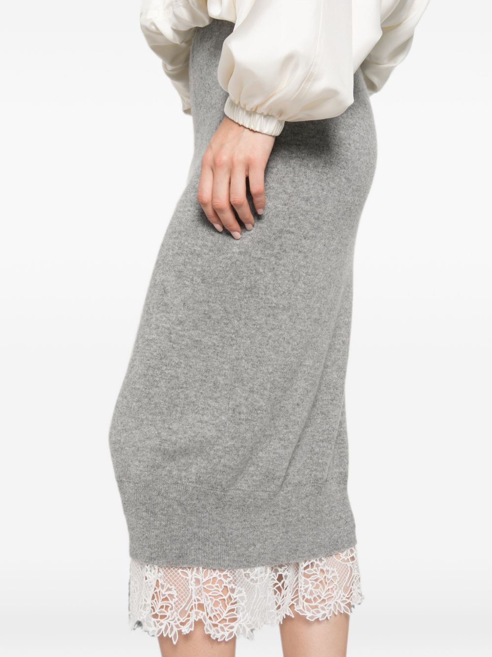 Ermanno Scervino Women Cashmere Midi Skirt ERMANO SCERVINO