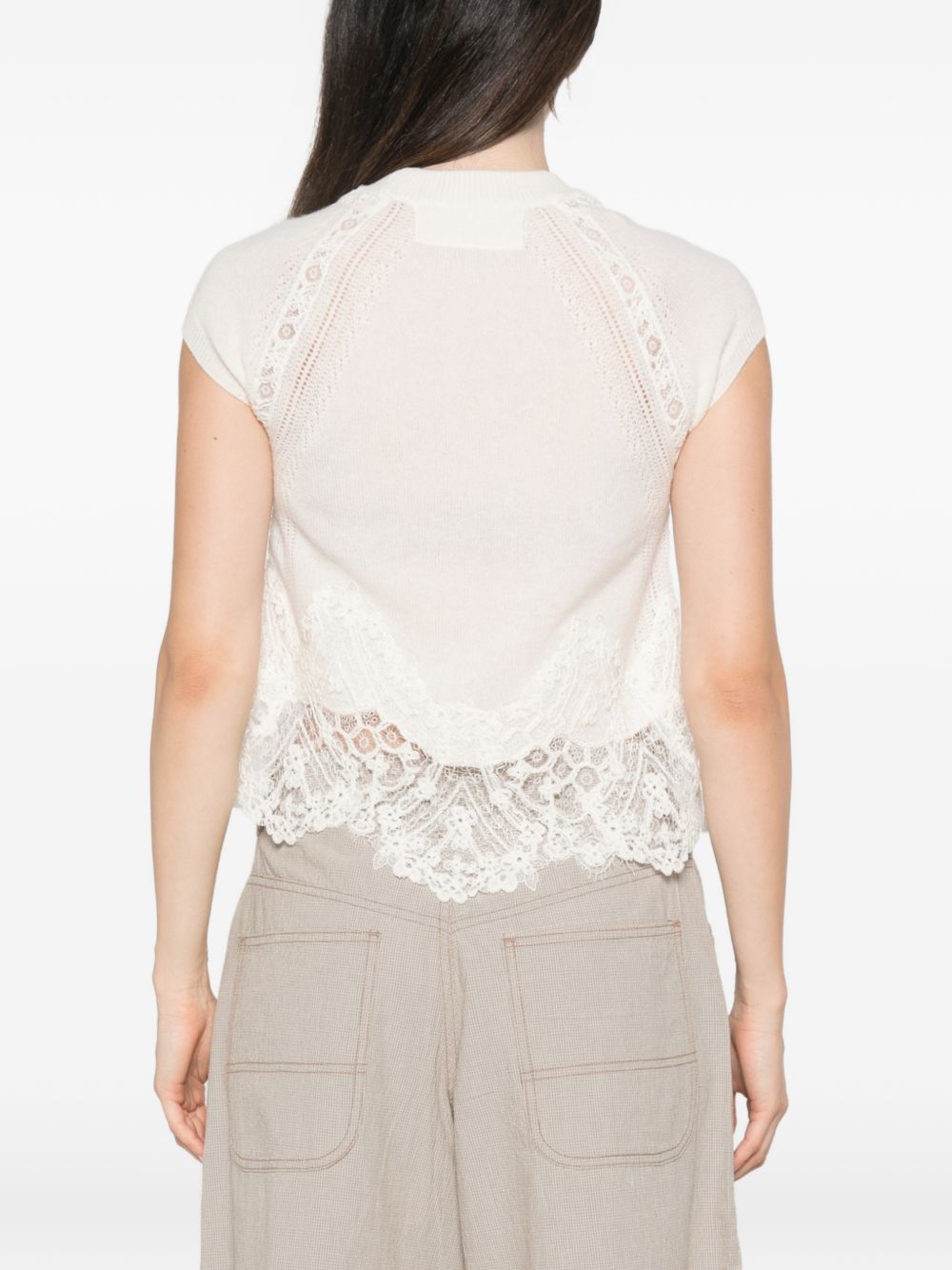 Ermanno Scervino Women Cashmere Lace Top