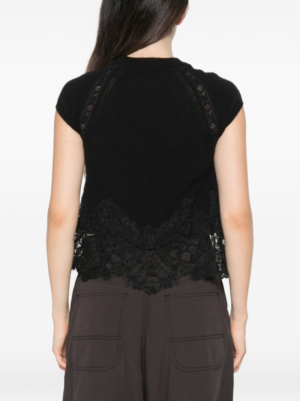 Ermanno Scervino Women Cashmere Lace Top