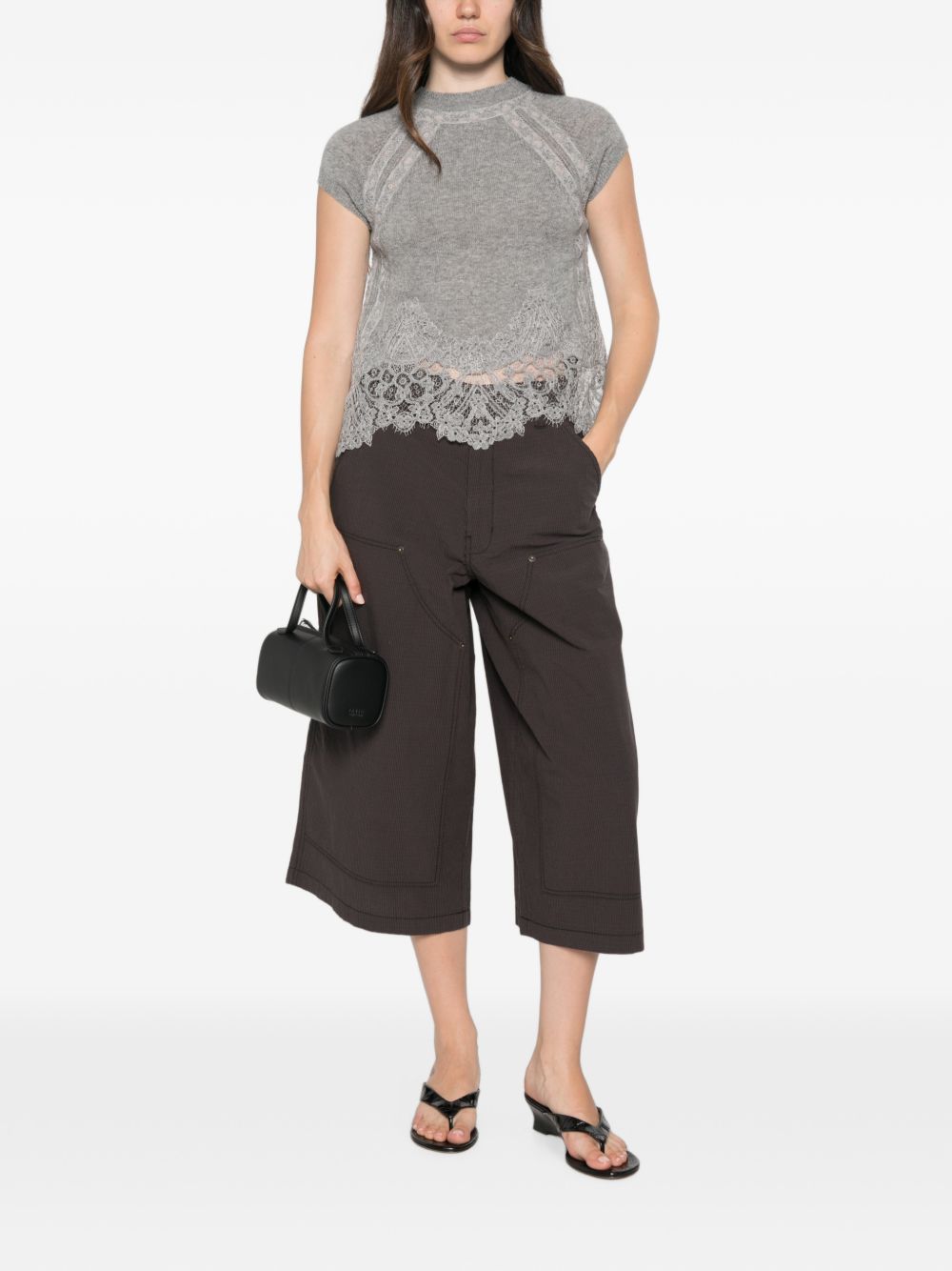 Ermanno Scervino Women Cashmere Lace Top
