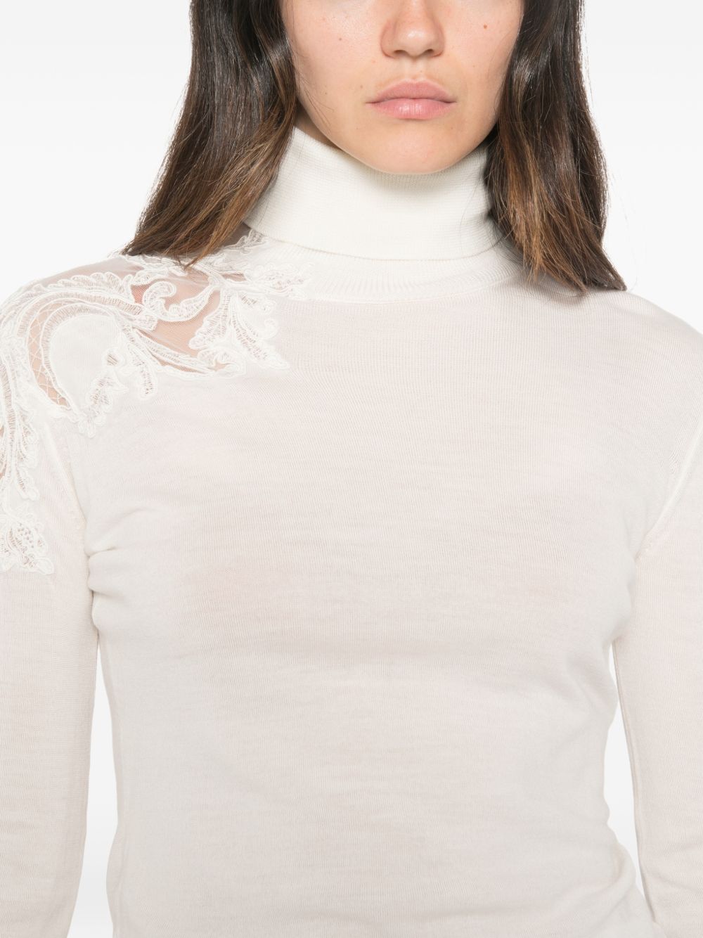 Ermanno Scervino Women Wool Turtle-Neck Sweater ERMANO SCERVINO