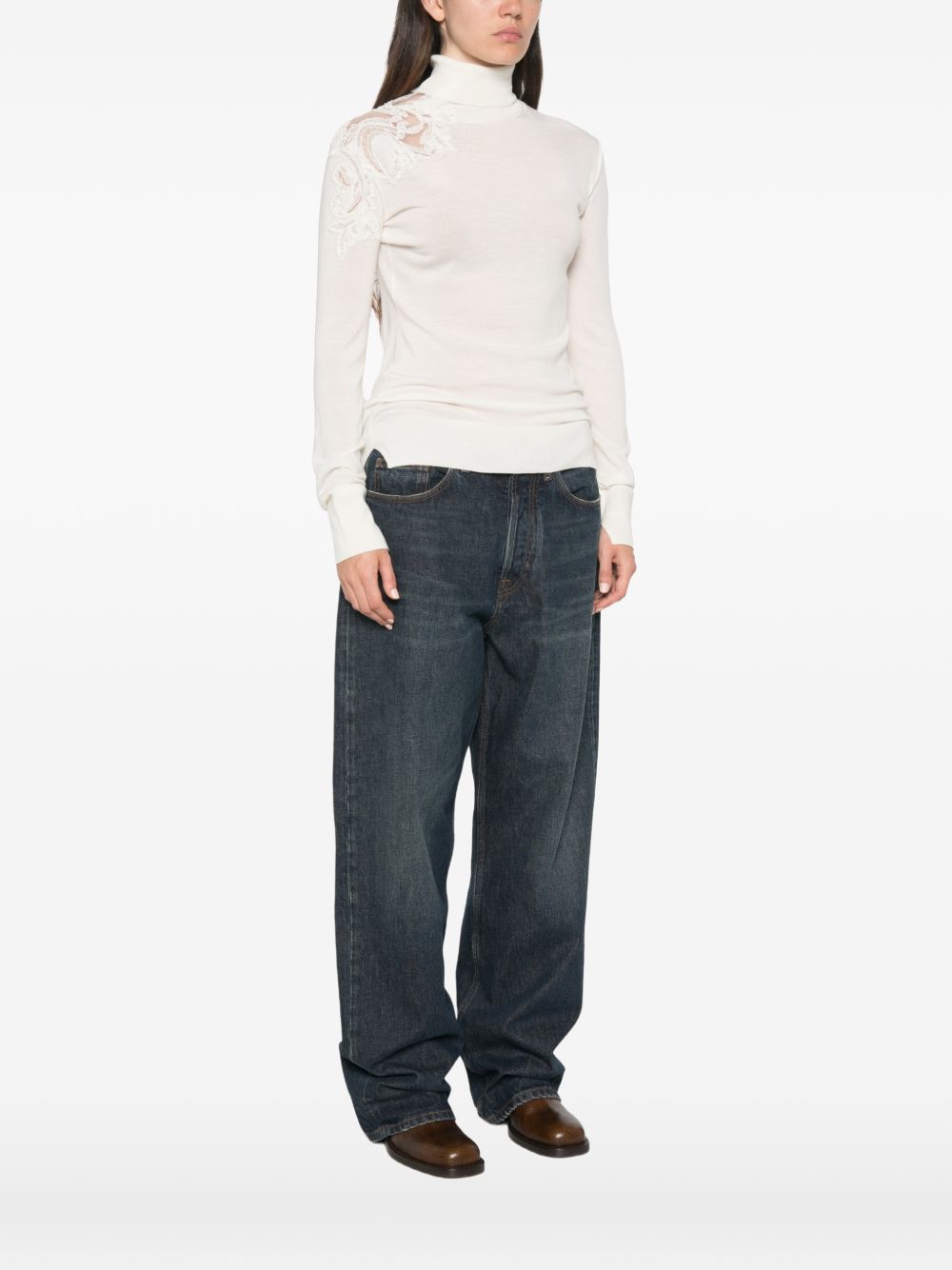 Ermanno Scervino Women Wool Turtle-Neck Sweater ERMANO SCERVINO
