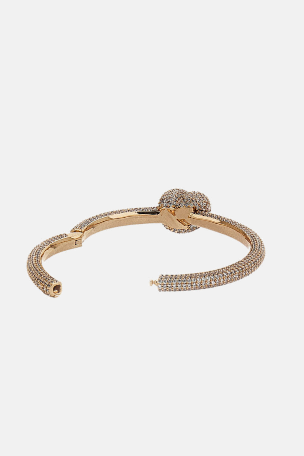 Self-Portrait Women Gold Crystal Knot Bangle SELF-PORTRAIT