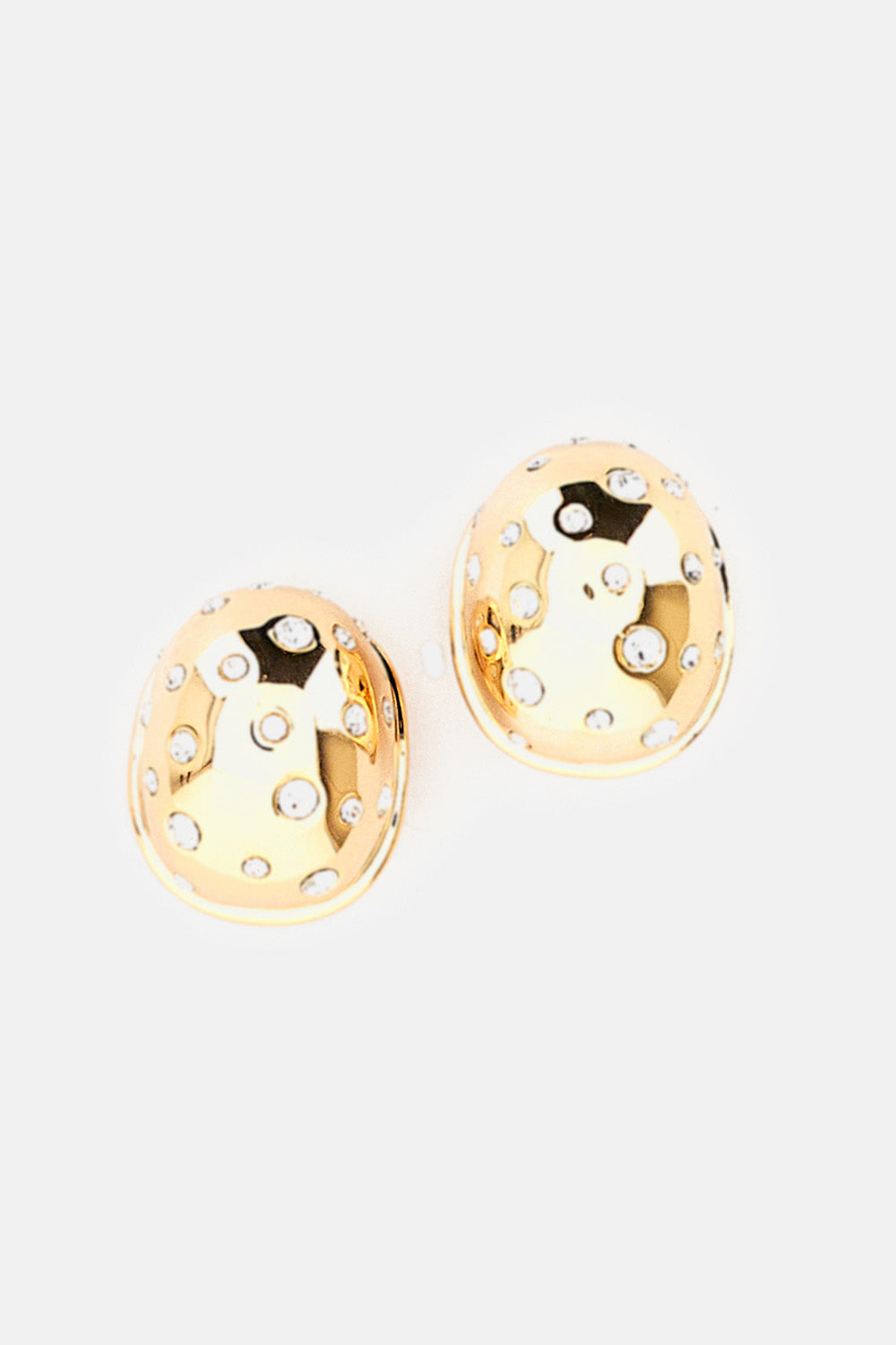 Self-Portrait Women Gold Curved Crystal Earring SELF-PORTRAIT
