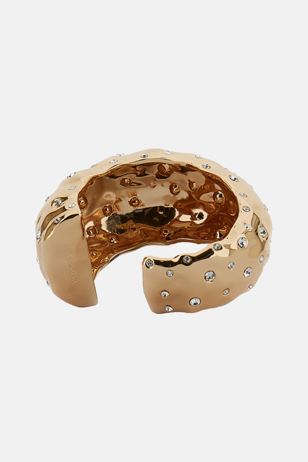 Self-Portrait Women Mottled Gold Crystal Bangle SELF-PORTRAIT