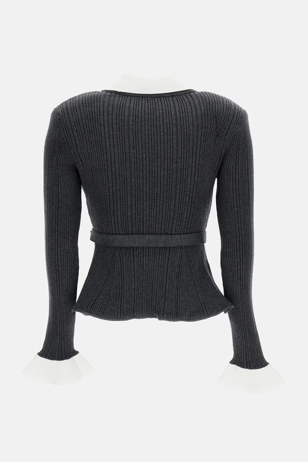 Self-Portrait Women Ribbed Knit Cardigan SELF-PORTRAIT