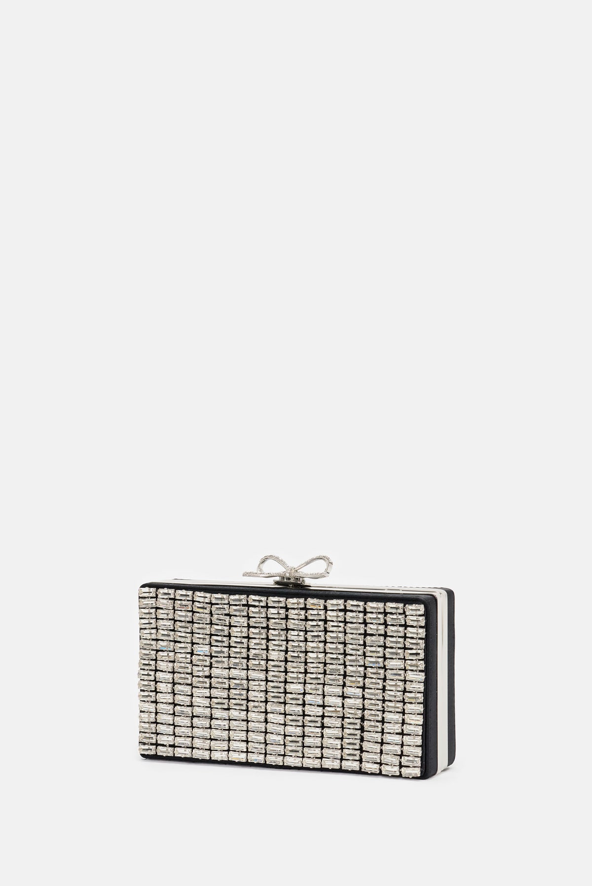 Self-Portrait Women Silver Chainmail Clutch Bag SELF-PORTRAIT