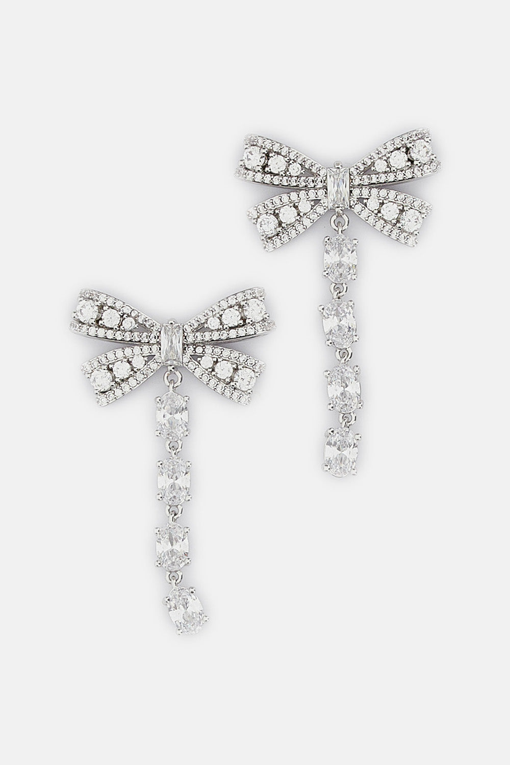 Self-Portrait Women Crystal Bow Droplet Earrings SELF-PORTRAIT