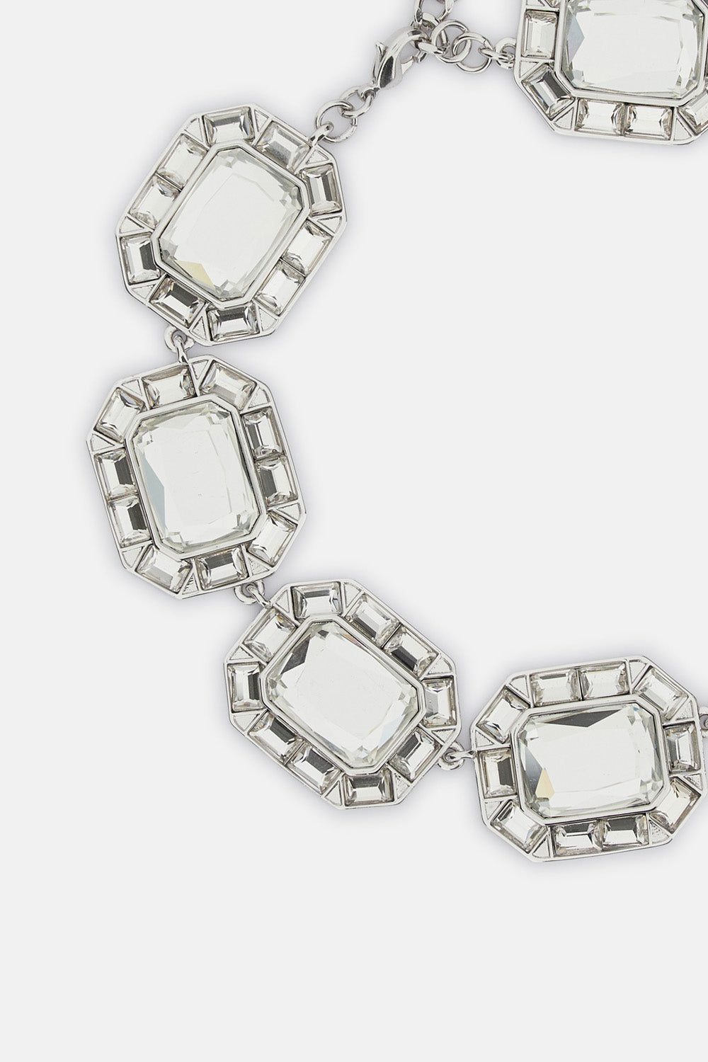 Self-Portrait Women Silver Crystal Necklace SELF-PORTRAIT