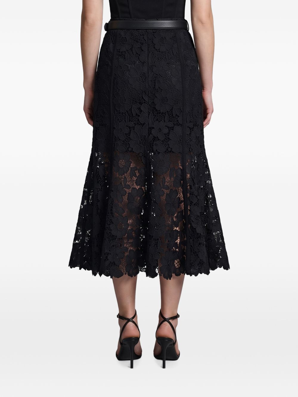 Self Portrait Women Lace Midi Skirt SELF-PORTRAIT
