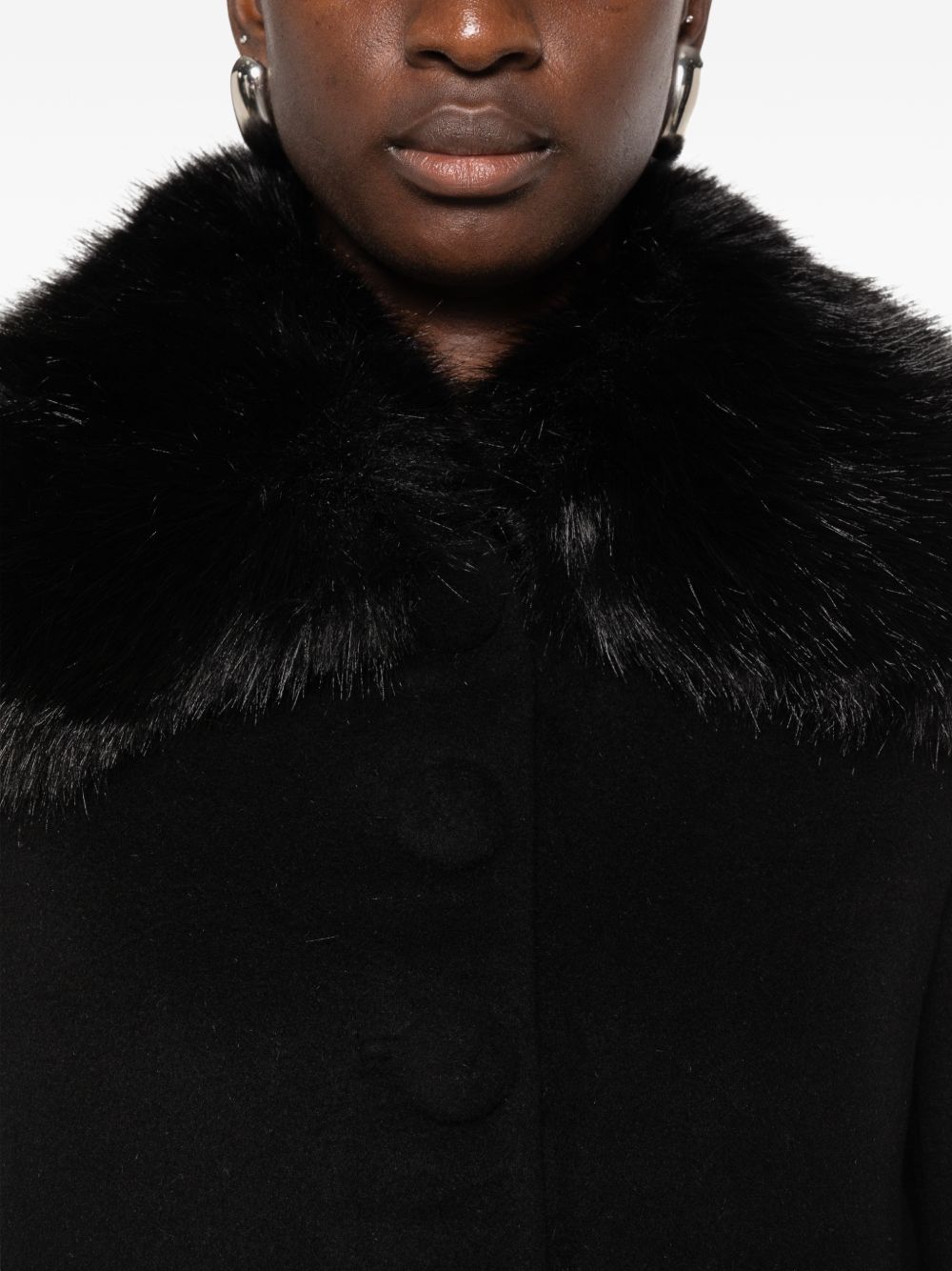 Self Portrait Women Faux-Fur Trim Jacket SELF-PORTRAIT