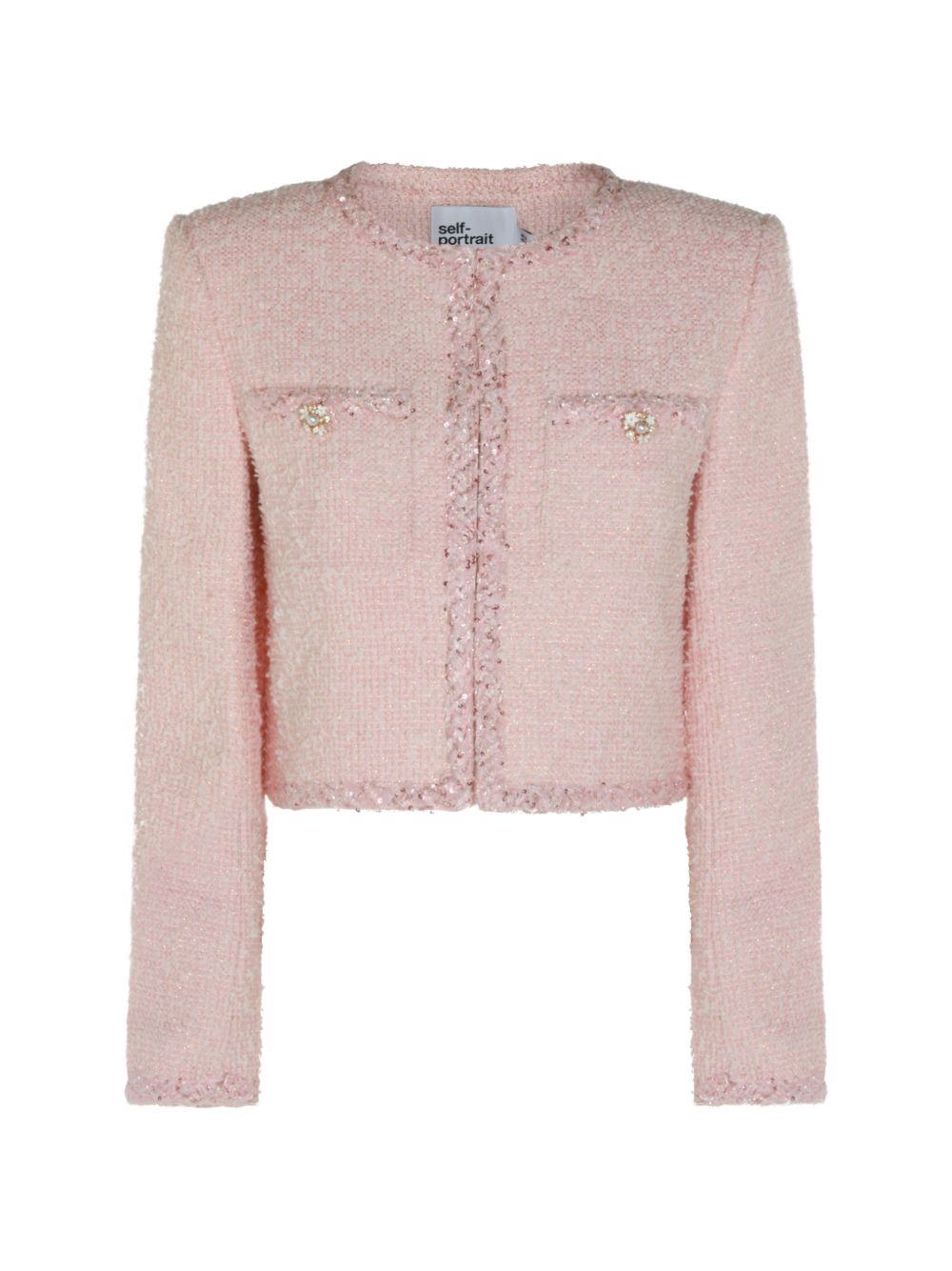 Self Portrait Women Bouclé Short Jacket SELF-PORTRAIT