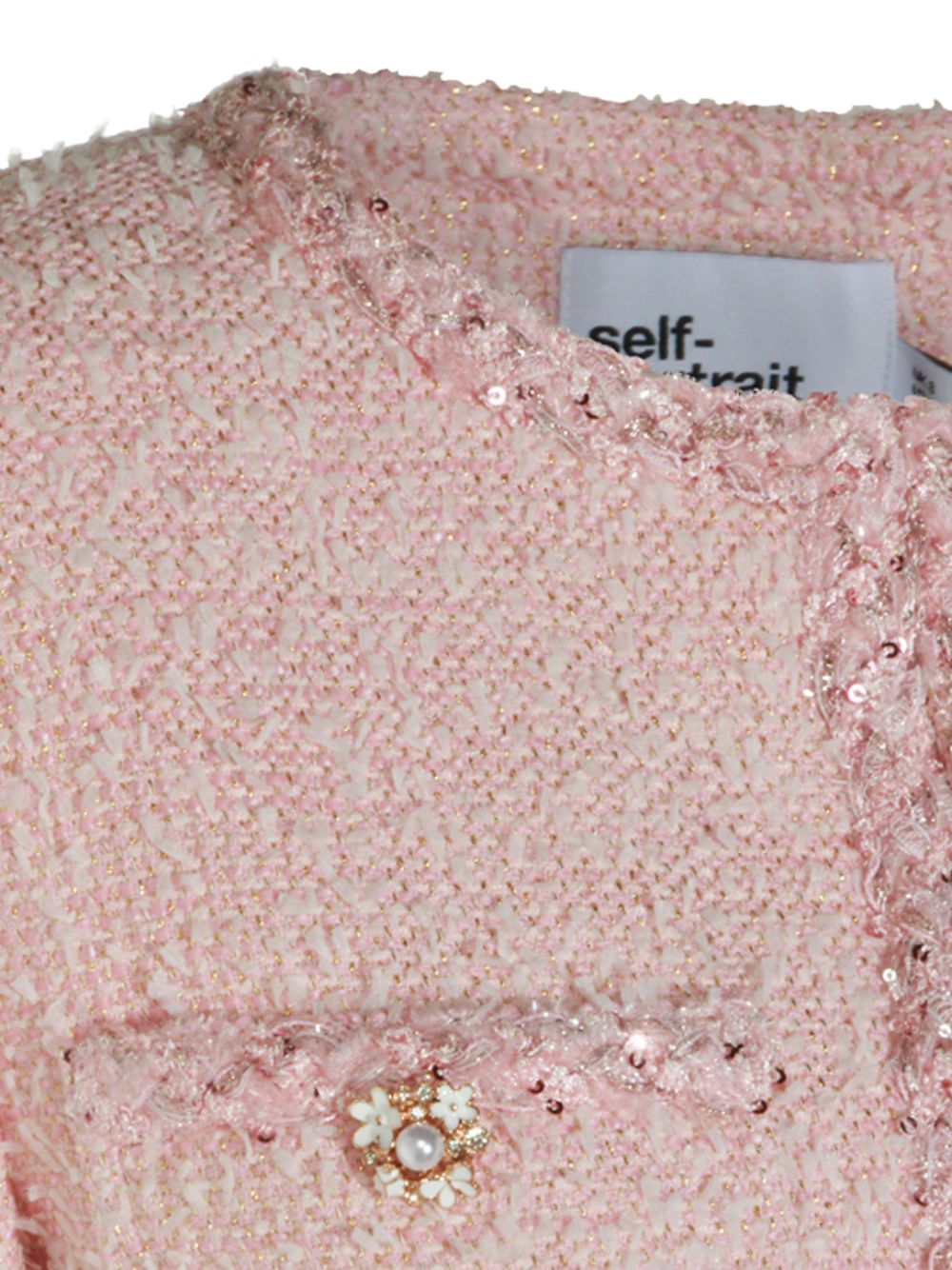 Self Portrait Women Bouclé Short Jacket SELF-PORTRAIT