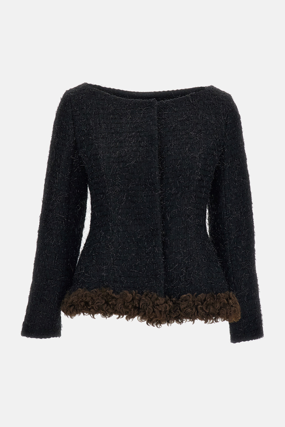 Simone Rocha Women Round Sculpt Faux Fur Detail Bustle Jacket SIMONE ROCHA