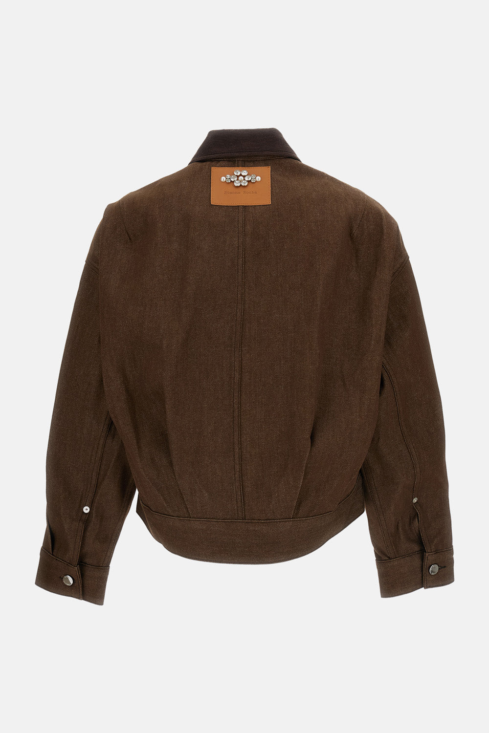 Simone Rocha Women Cropped Utility Pocket Workwear Jacket W/ Emb SIMONE ROCHA