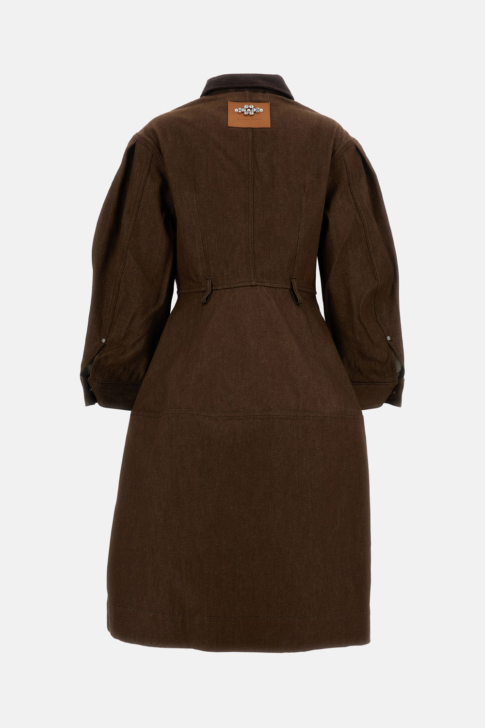 Simone Rocha Women Utility Pocket Hip Bustle Workwear Dress W/ Embellishments SIMONE ROCHA