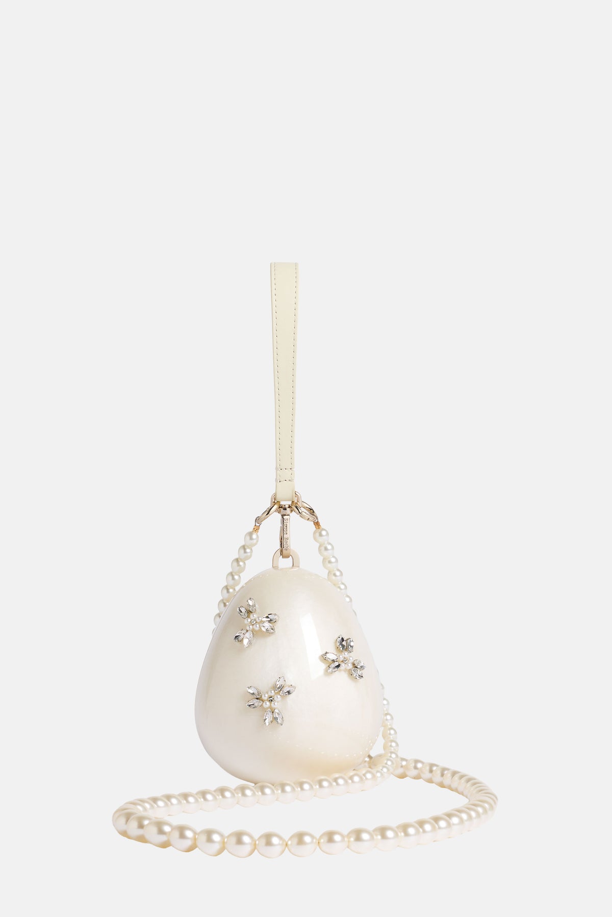Simone Rocha Women Pearl Crossbody Micro Egg Bag With Emb SIMONE ROCHA