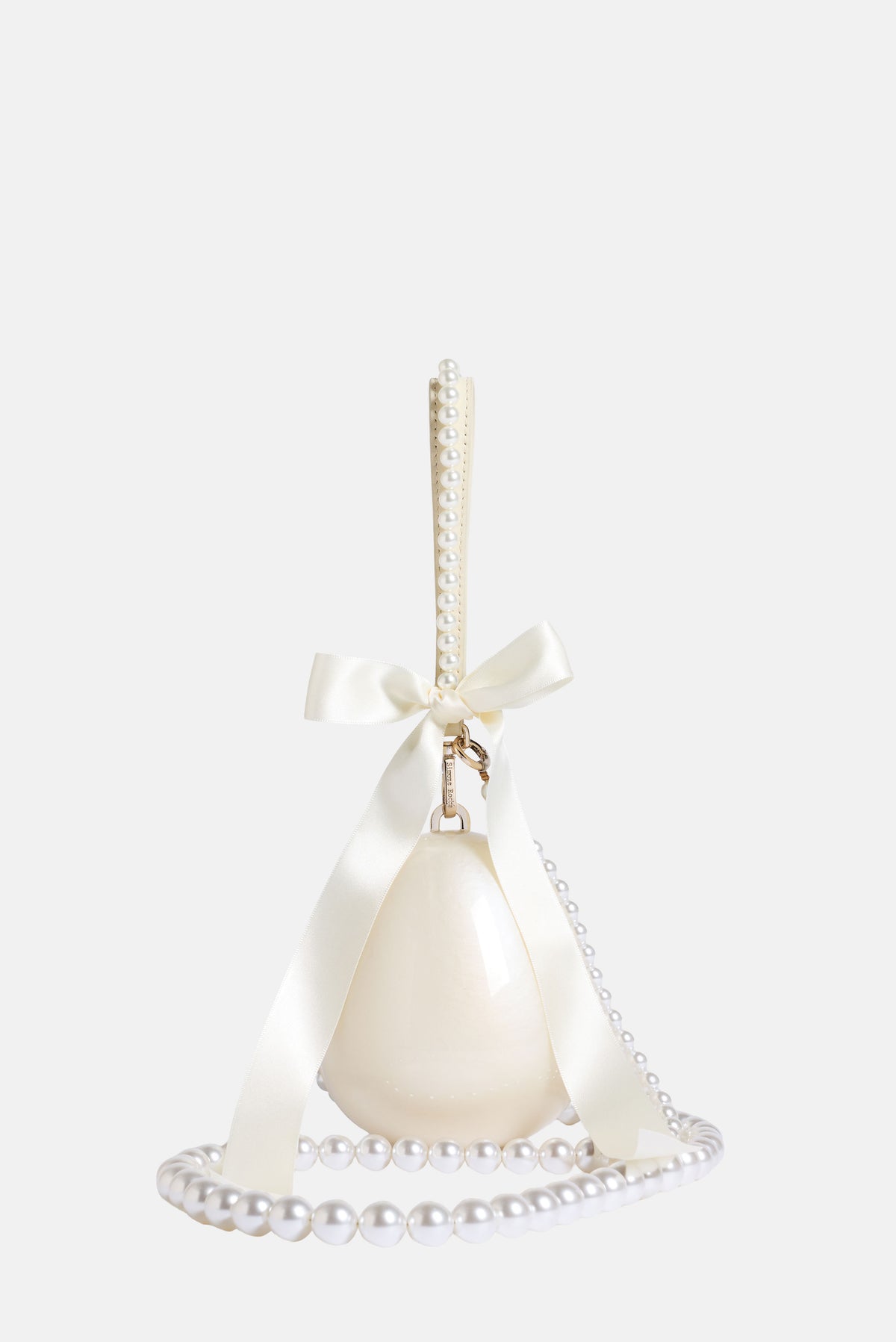 Simone Rocha Women Pearl Crossbody Micro Egg Bag With Emb And Bow SIMONE ROCHA