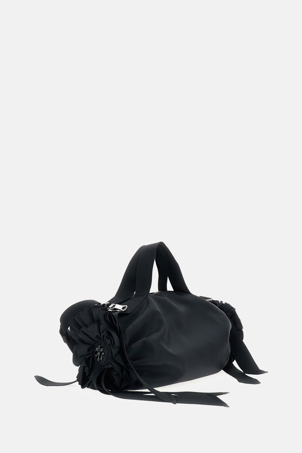 Simone Rocha Women Large Double Ribbon Rosette Bag With Embroidery