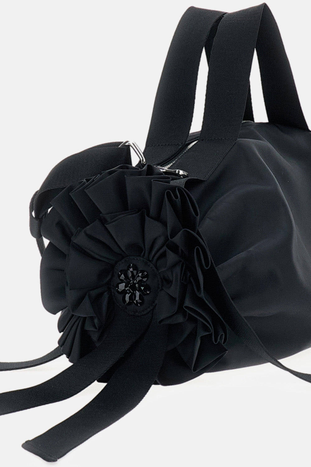 Simone Rocha Women Large Double Ribbon Rosette Bag With Embroidery