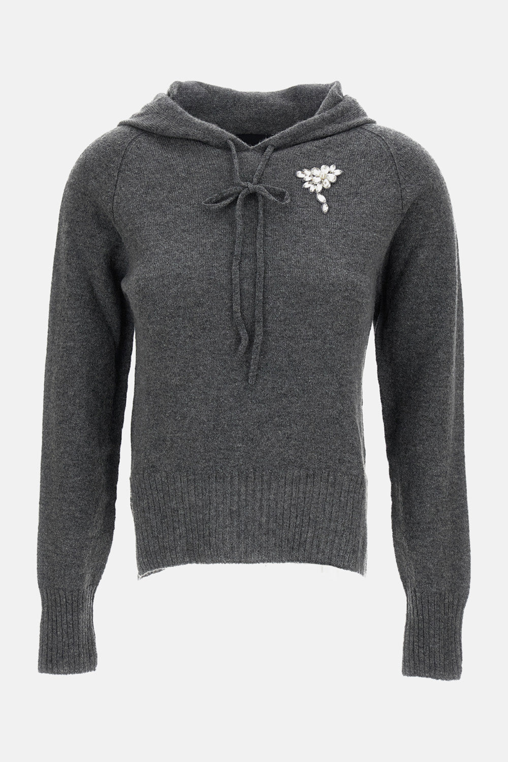 Simone Rocha Women Relaxed Cashmere Hoodie W/ Emb SIMONE ROCHA