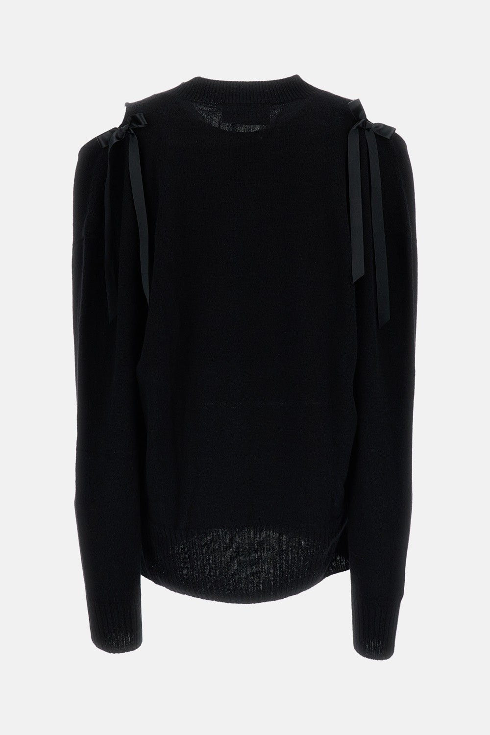 Simone Rocha Women Relaxed Cashmere Slash V-Neck Jumper W/ Bow SIMONE ROCHA