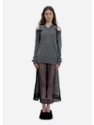Simone Rocha Women Relaxed Cashmere Slash V-Neck Jumper W/ Bow SIMONE ROCHA
