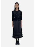 Simone Rocha Women Classic Merino Silk Cardigan W/ Turbo Embellishments SIMONE ROCHA