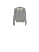 Simone Rocha Women Merino Silk Embroidered Cardigan SIMONE ROCHA