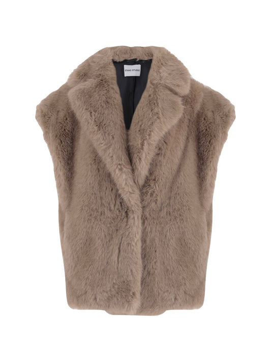 Stand Studio Women Kinley Faux Fur Vest STAND STUDIO