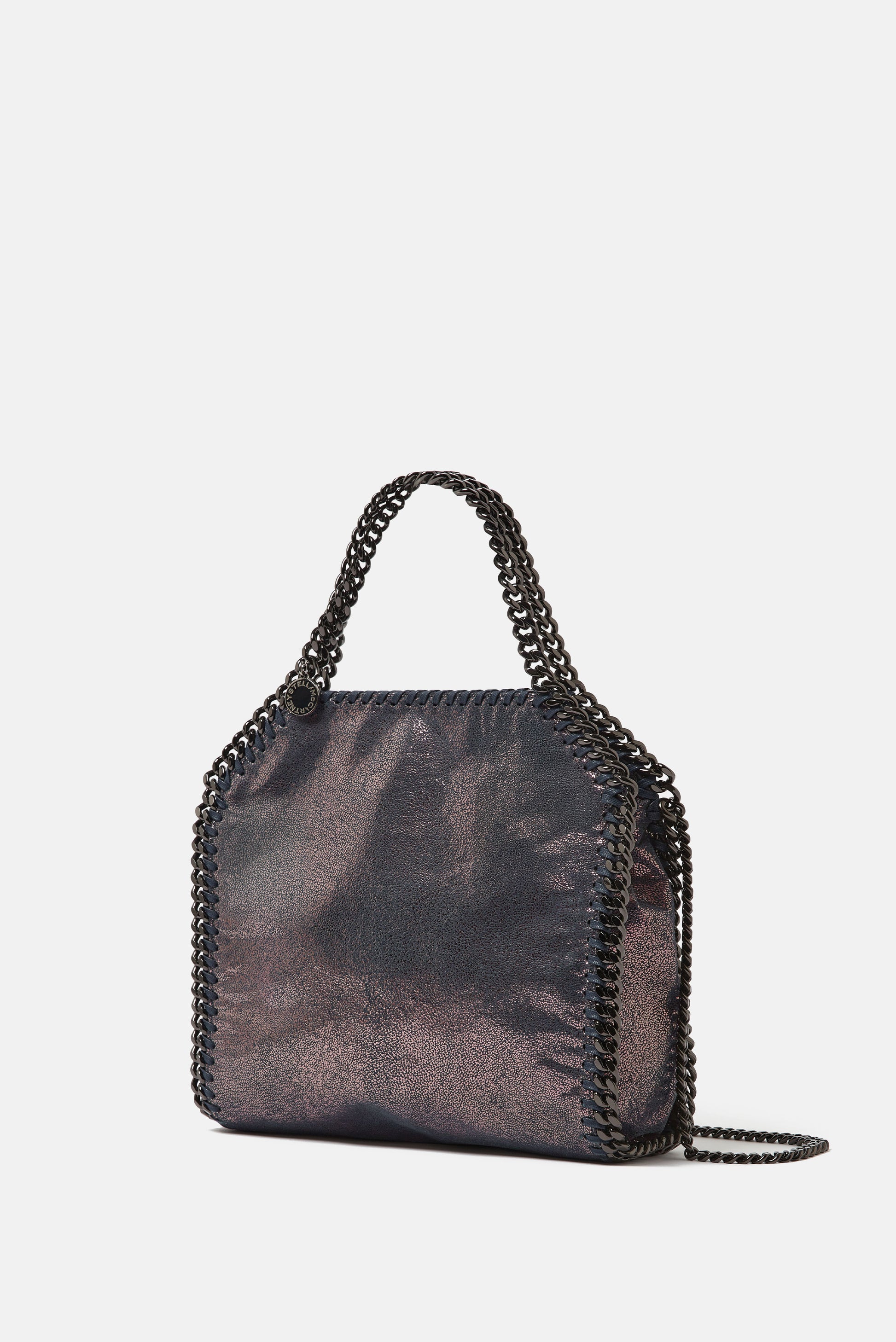 Stella Mccartney Women Falabella Mini Tote Eco Shiny Dotted Chamois Bag STELLA MCCARTNEY