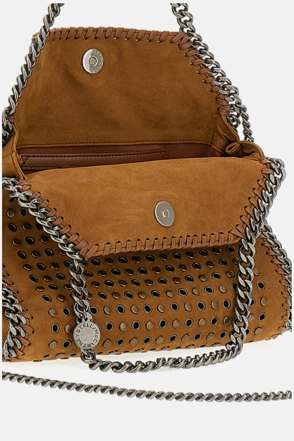 Stella Mccartney Women Falabella Mini Bag Alter Suede W/Studs &Amp; Eyelets STELLA MCCARTNEY