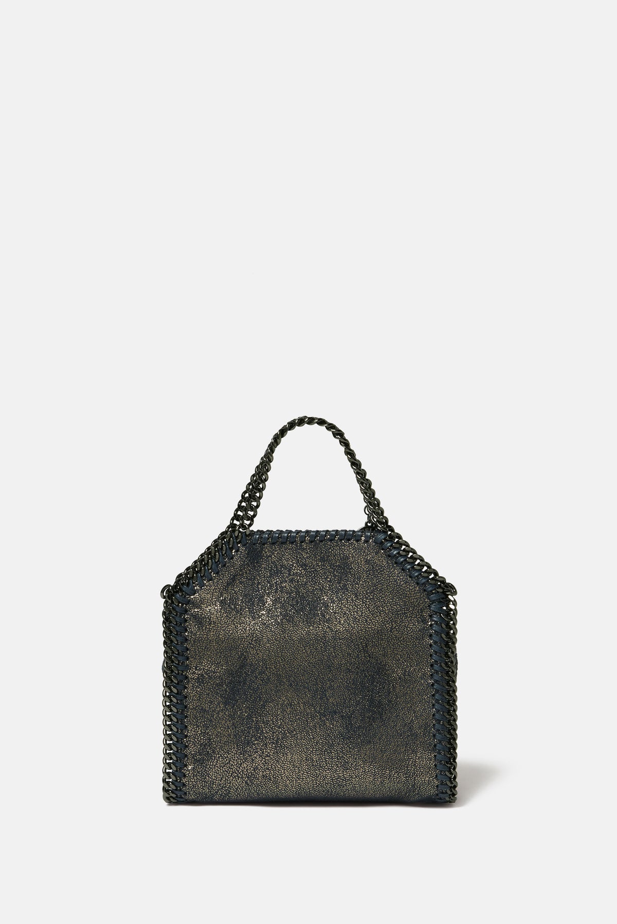 Stella Mccartney Women Falabella Tiny Tote Eco Shiny Dotted Chamois Bag STELLA MCCARTNEY