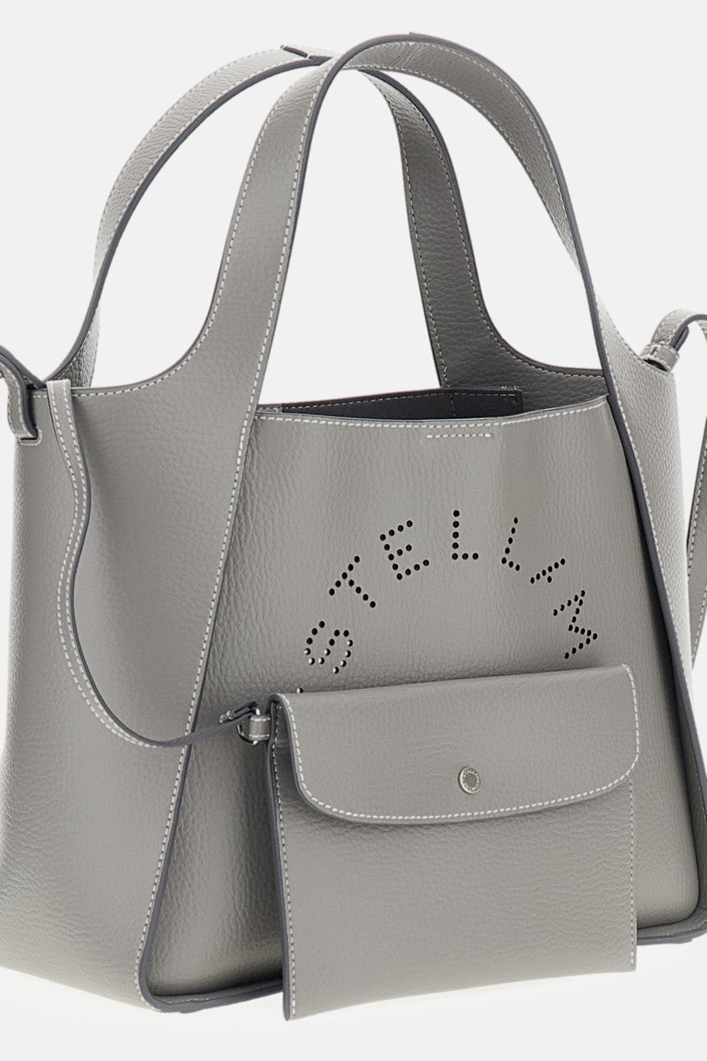Stella Mccartney Women Logo Crossbody Tote Bag Eco Embossed Grainy Alter Mat STELLA MCCARTNEY