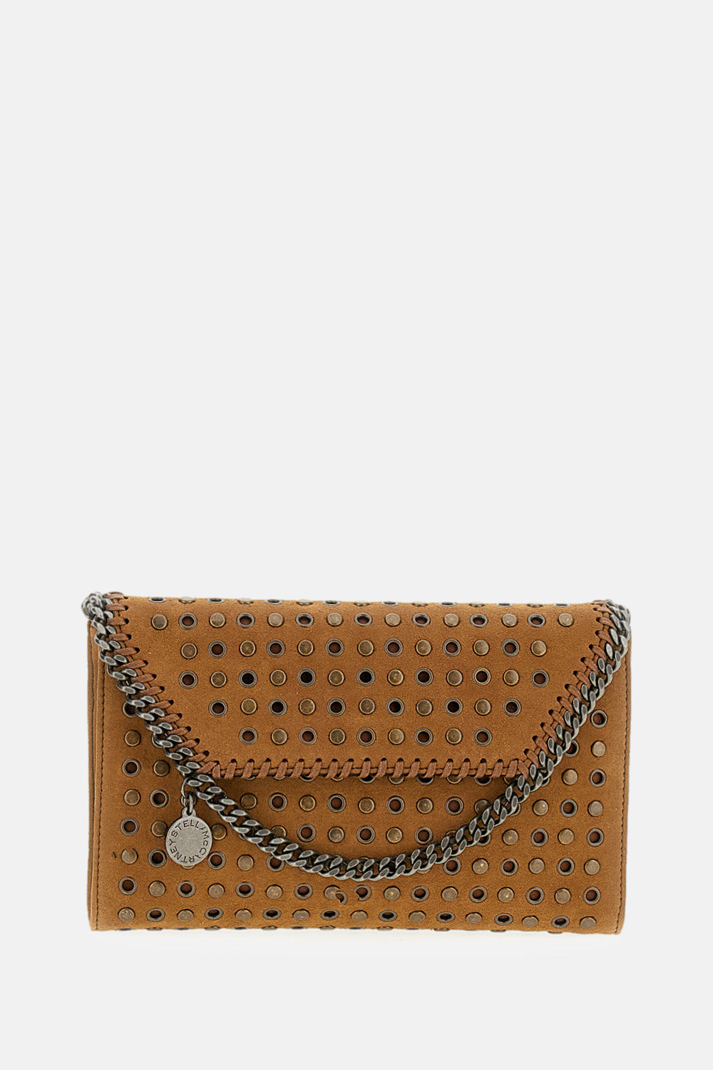 Stella Mccartney Women Falabella Wallet W/ Chain Bag Alter Suede W/Studs &Amp; Eyelets STELLA MCCARTNEY