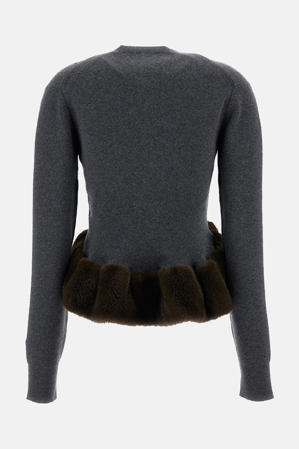 Stella Mccartney Women Wool Blend Cardigan With Peplum Hem STELLA MCCARTNEY