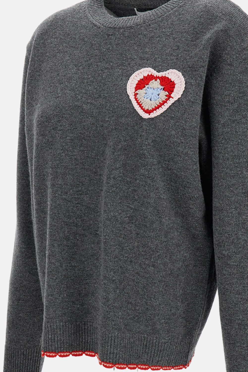 Stella Mccartney Women Crochet Heart Wool Jumper STELLA MCCARTNEY