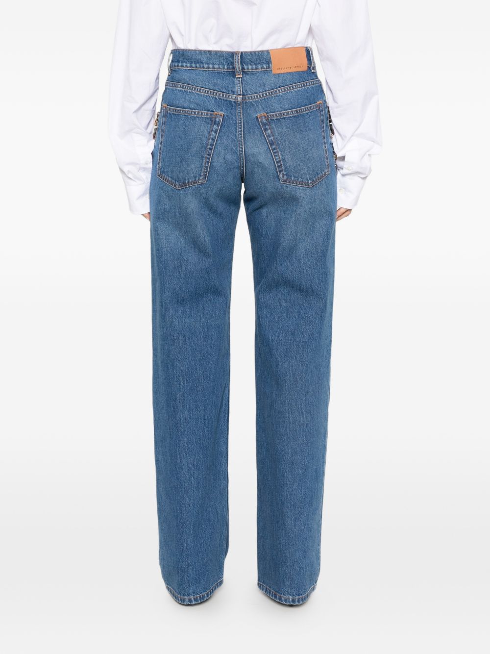 Stella Mccartney Women Crystal Embellished Denim Jeans STELLA MCCARTNEY