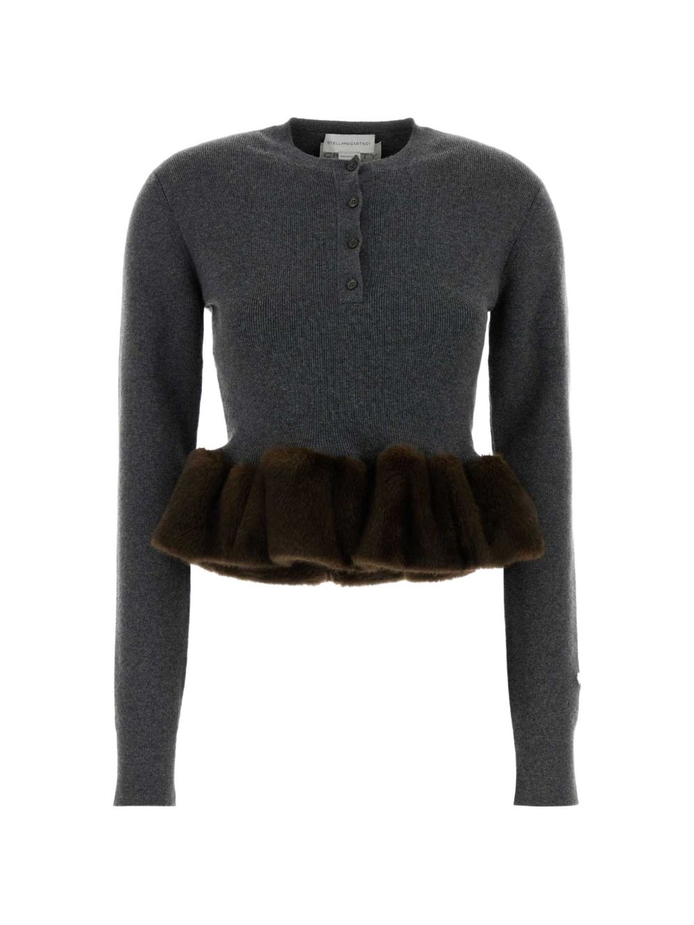 Stella Mccartney Women Faux-Fur Detail Wool Sweater STELLA MCCARTNEY