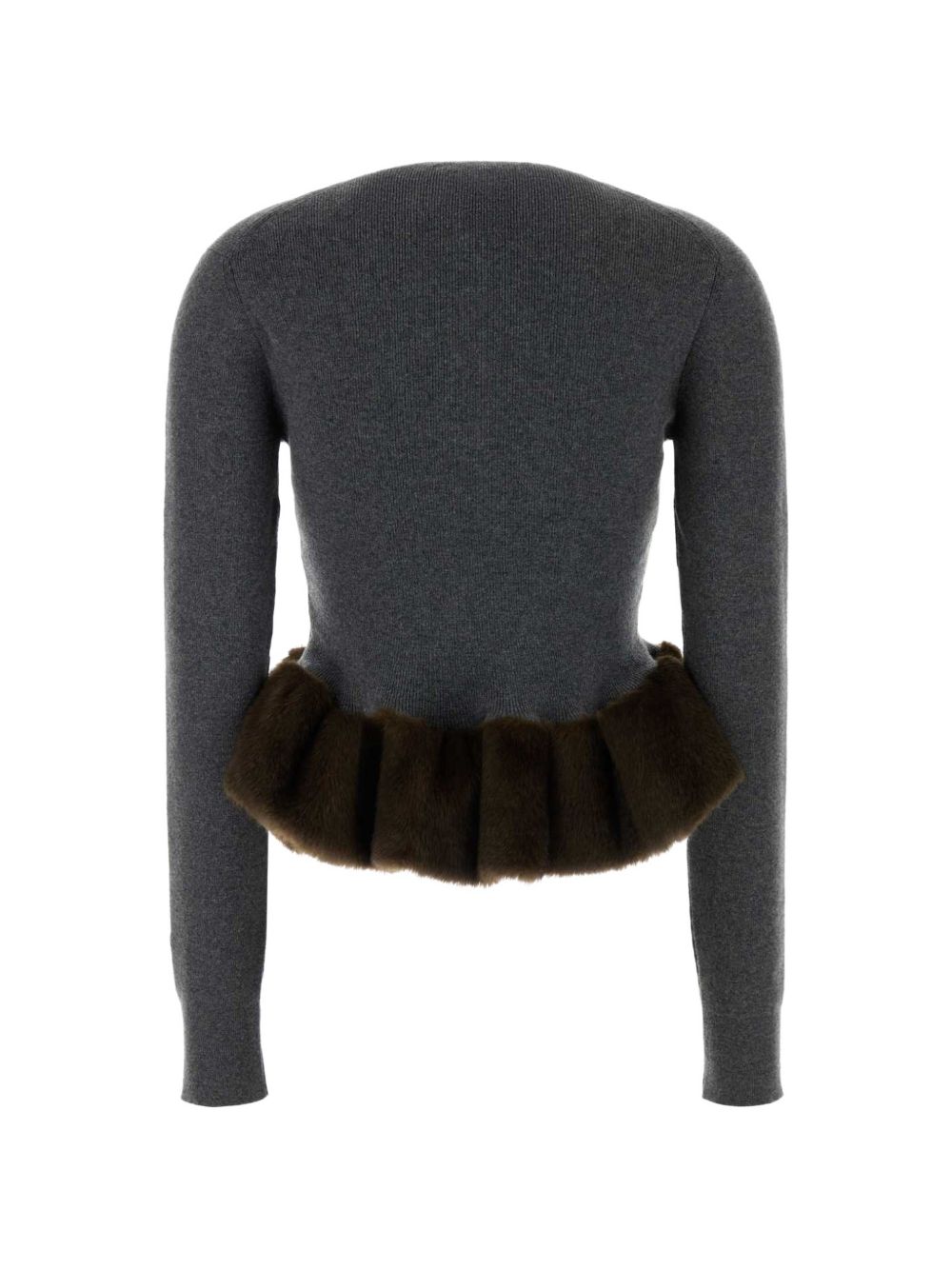 Stella Mccartney Women Faux-Fur Detail Wool Sweater STELLA MCCARTNEY