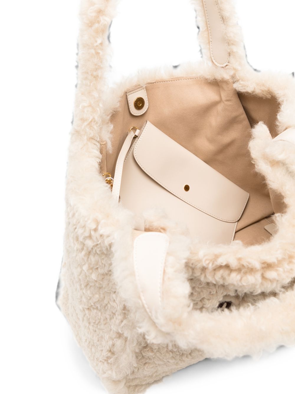 Stella Mccartney Women Stella Logo Shearling Tote STELLA MCCARTNEY