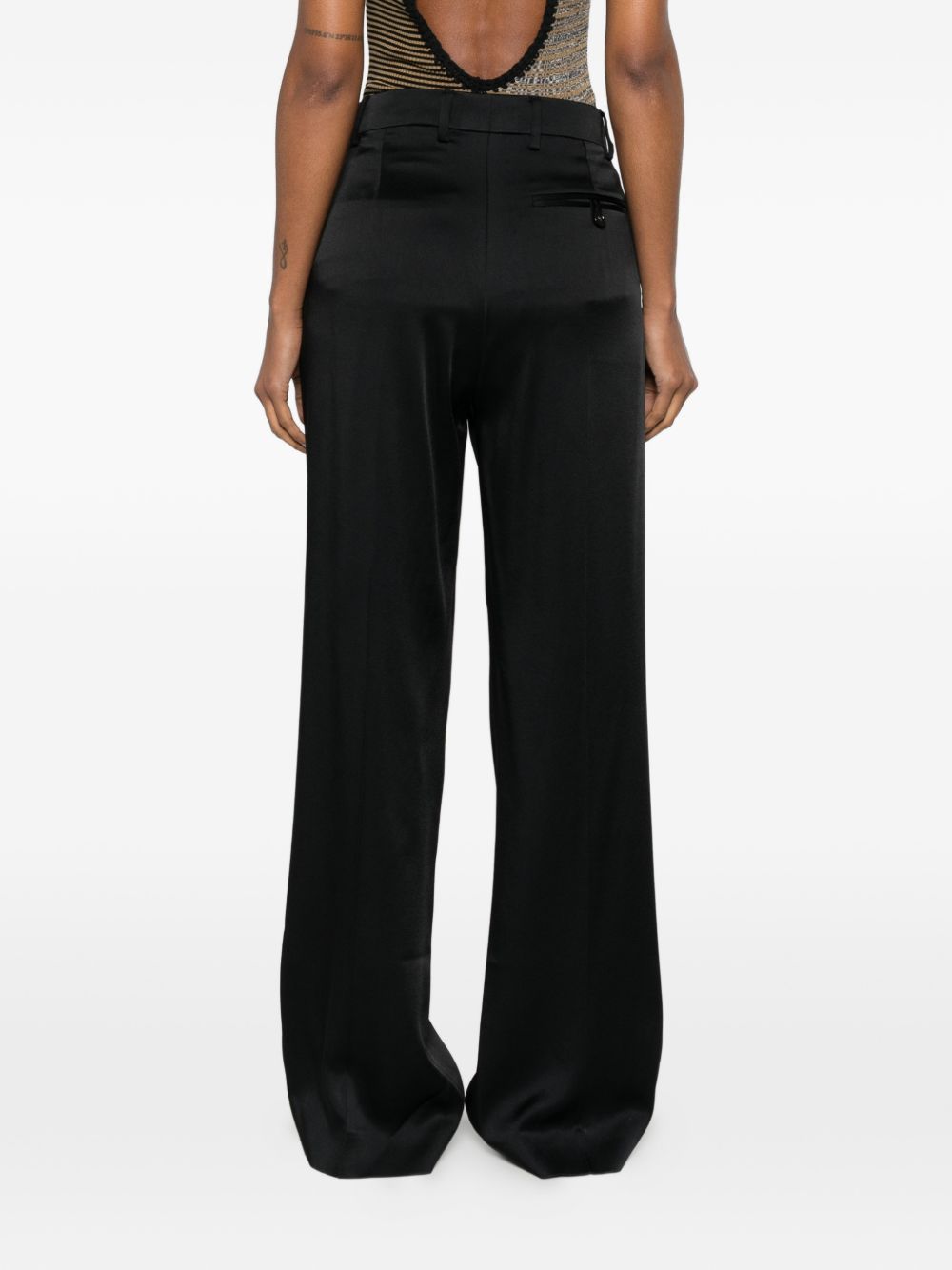 Stella Mccartney Women Pleated Satin Trousers STELLA MCCARTNEY