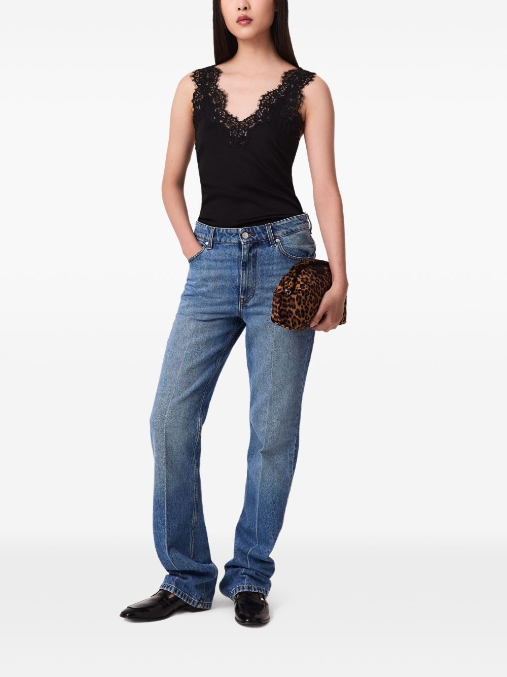 Stella Mccartney Women Lace-Trimmed Top STELLA MCCARTNEY