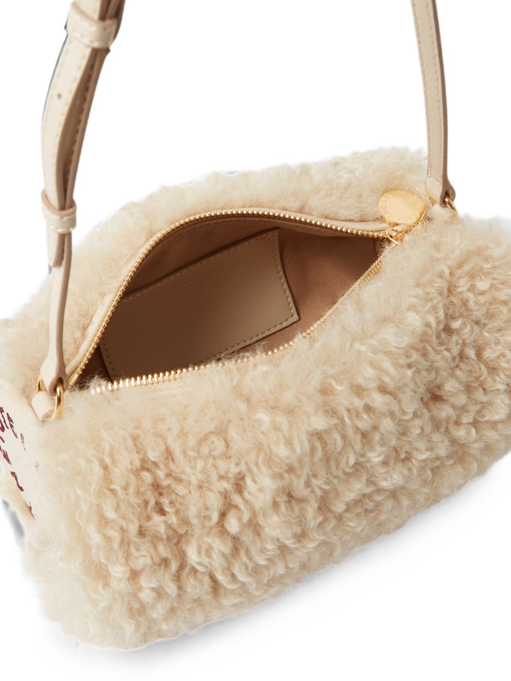 Stella Mccartney Women Stella Logo Shearling Pouch STELLA MCCARTNEY