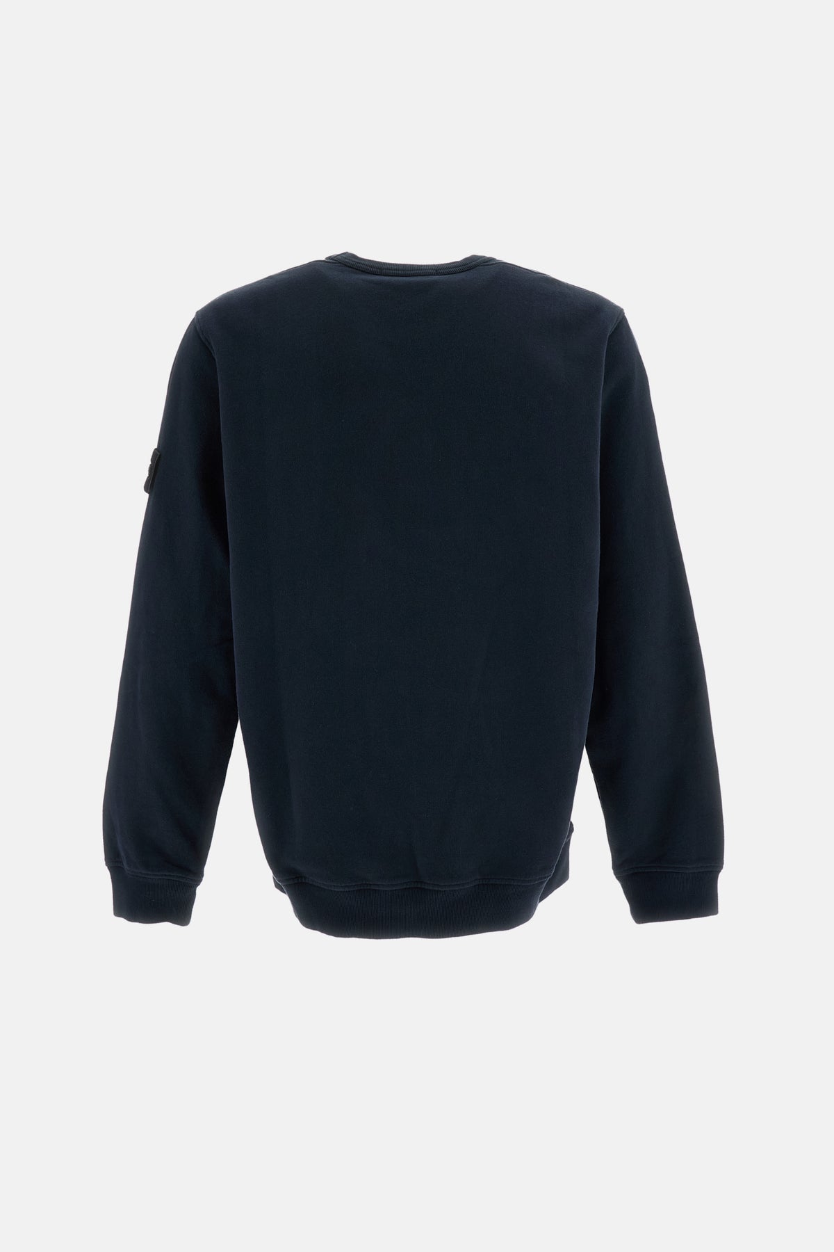 Stone Island Men Brushed Organic Cotton Fleece Crewneck Sweatshirt STONE ISLAND