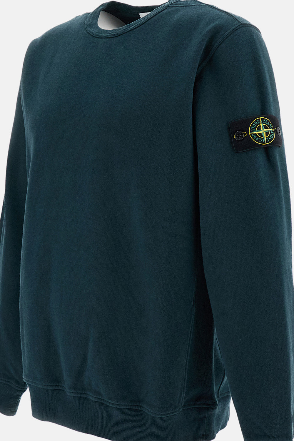 Stone Island Men Brushed Organic Cotton Fleece Crewneck Sweatshirt STONE ISLAND