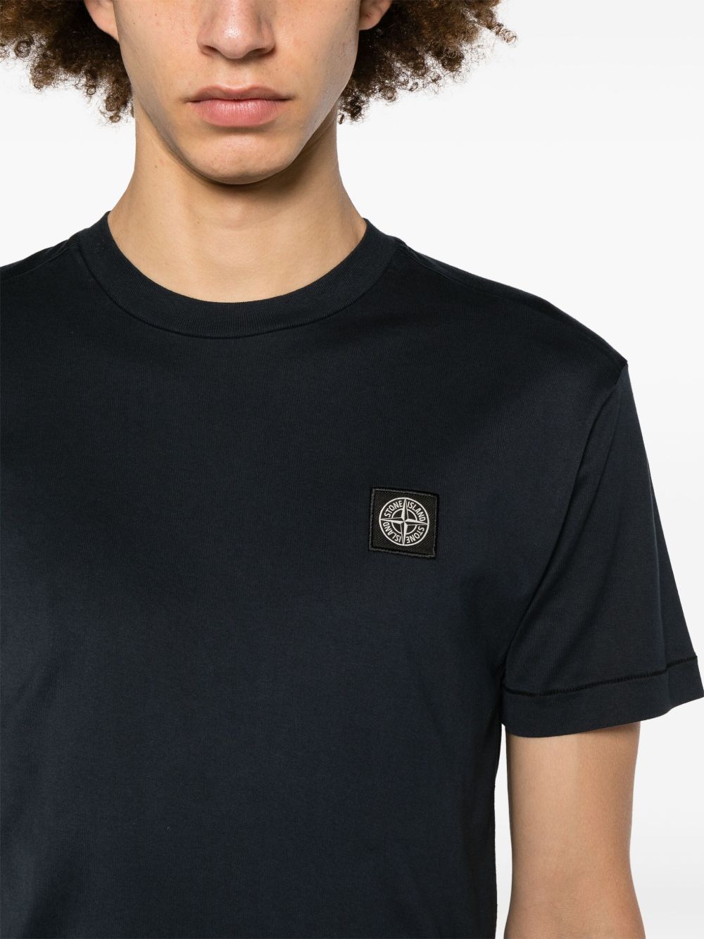 Stone Island Men Logo Cotton T-Shirt STONE ISLAND