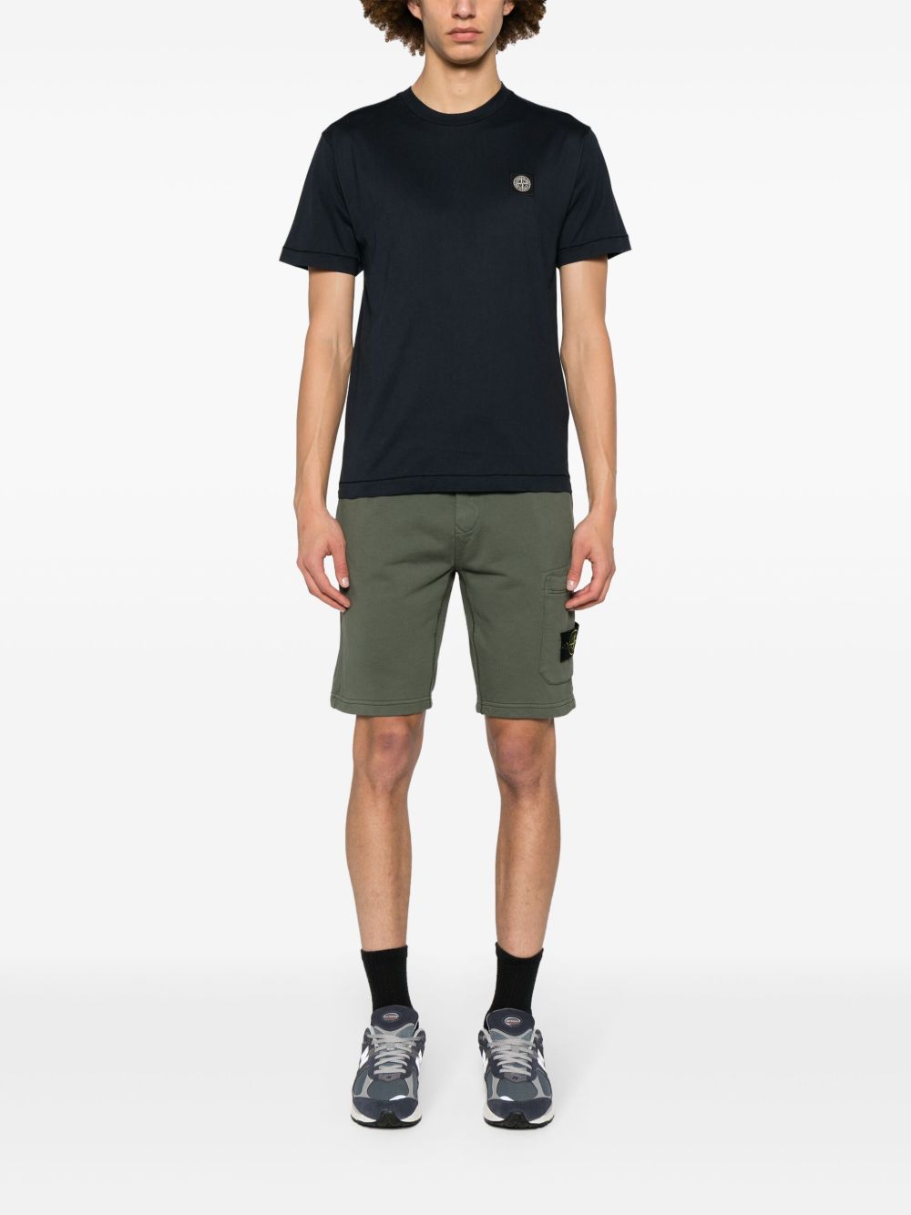 Stone Island Men Logo Cotton T-Shirt STONE ISLAND