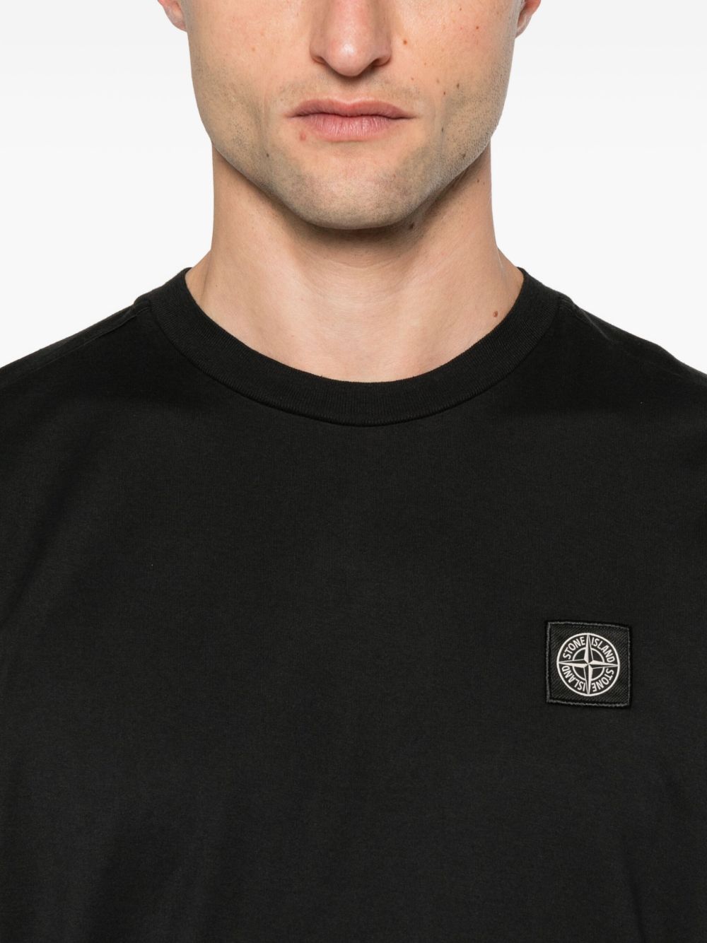 Stone Island Men Logo Cotton T-Shirt STONE ISLAND